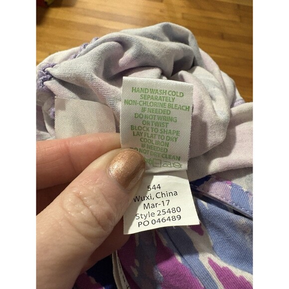 Lilly Pulitzer Size XS Klea Off the Shoulder Romper Amethyst Purple Blue - Picture 7 of 7